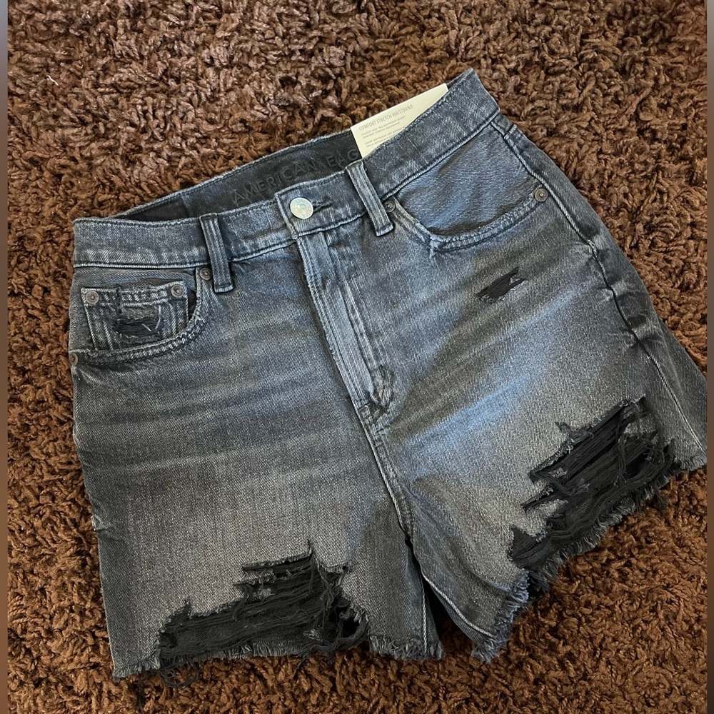 Black Denim Shorts